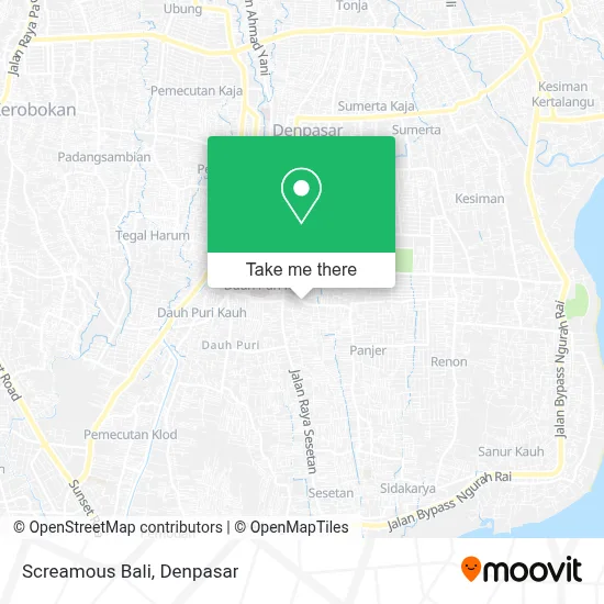 Screamous Bali map