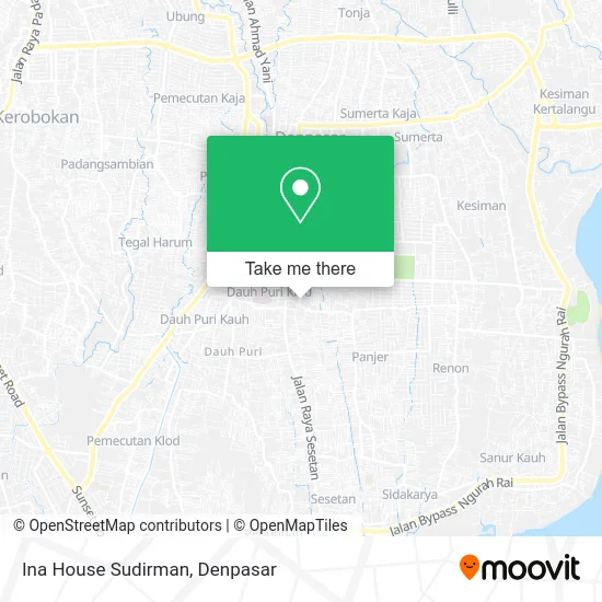 Ina House Sudirman map
