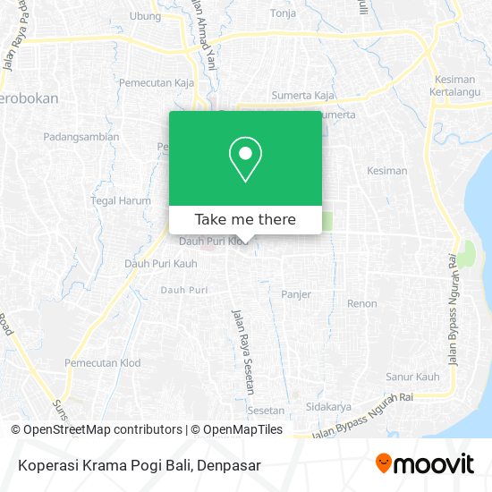 Koperasi Krama Pogi Bali map