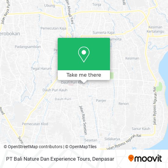 PT Bali Nature Dan Experience Tours map