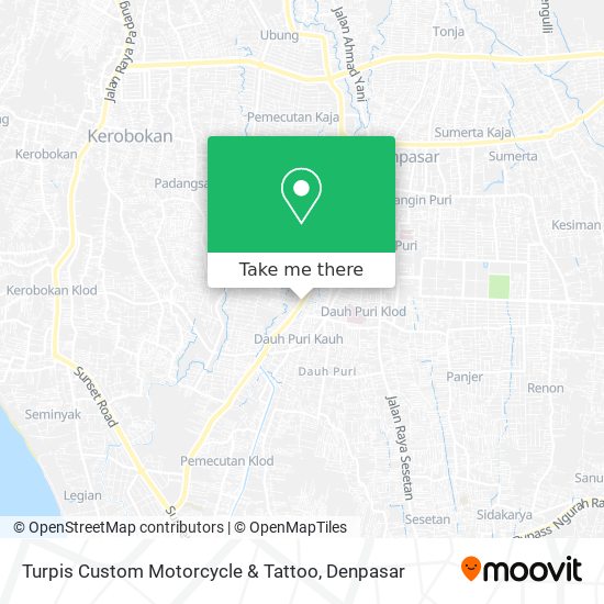 Turpis Custom Motorcycle & Tattoo map