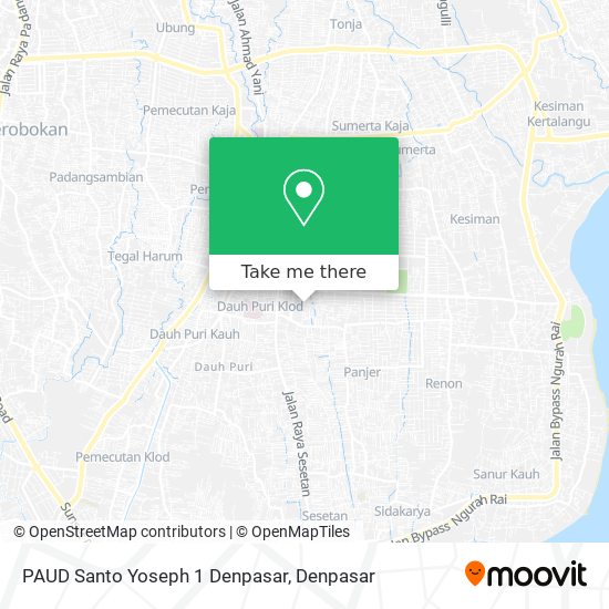PAUD Santo Yoseph 1 Denpasar map