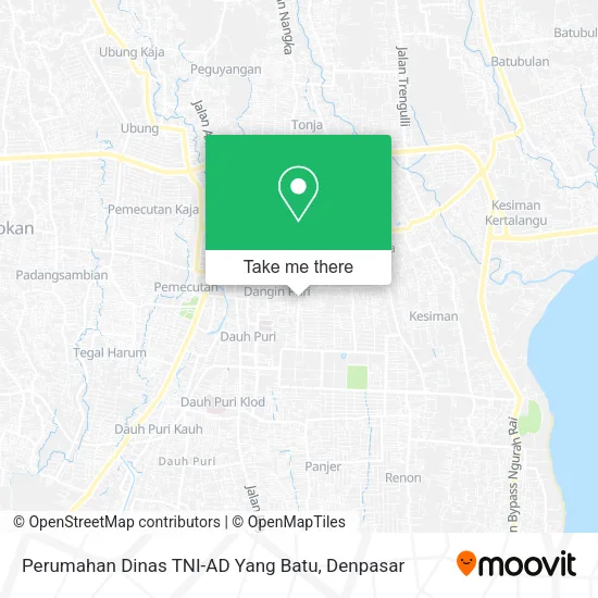 Perumahan Dinas TNI-AD Yang Batu map
