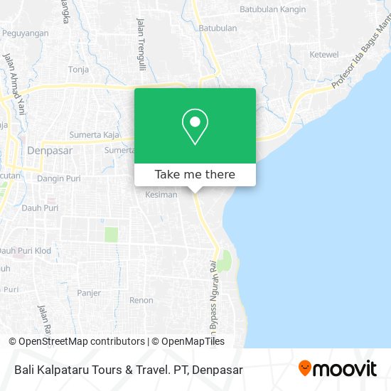 Bali Kalpataru Tours & Travel. PT map