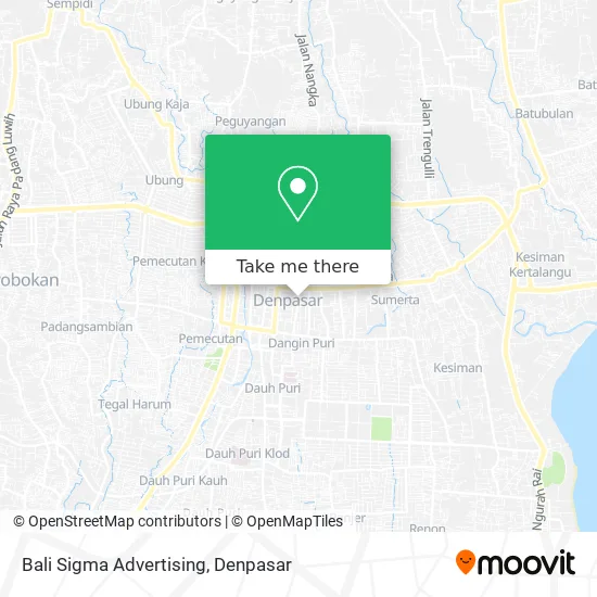 Bali Sigma Advertising map