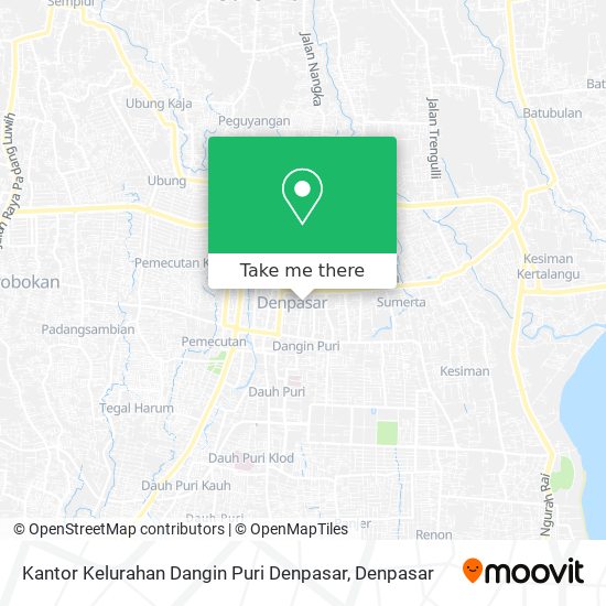 Kantor Kelurahan Dangin Puri Denpasar map