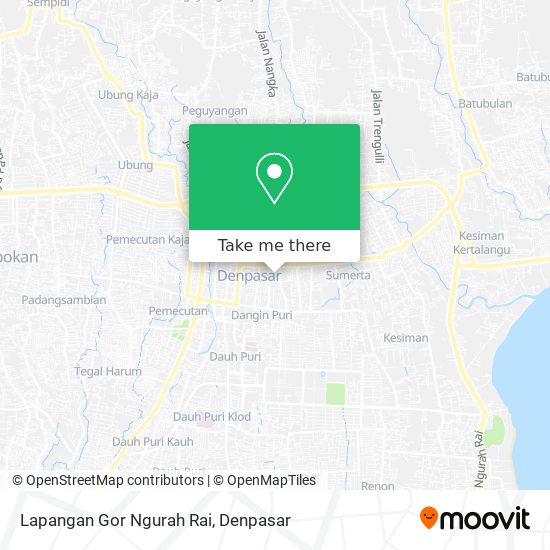 Lapangan Gor Ngurah Rai map