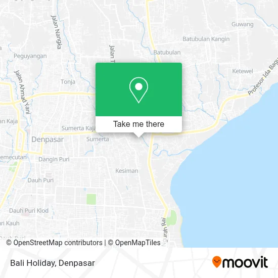 Bali Holiday map