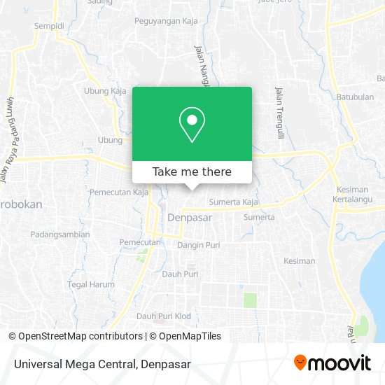 Universal Mega Central map