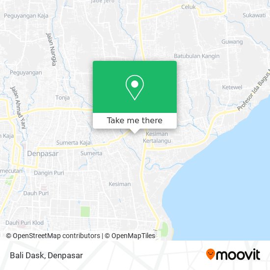 Bali Dask map