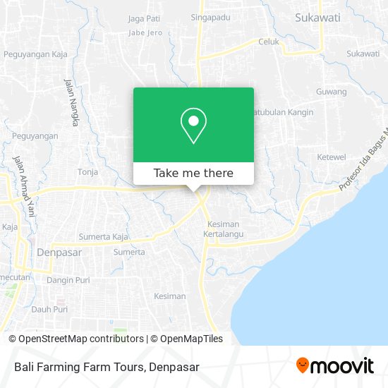 Bali Farming Farm Tours map