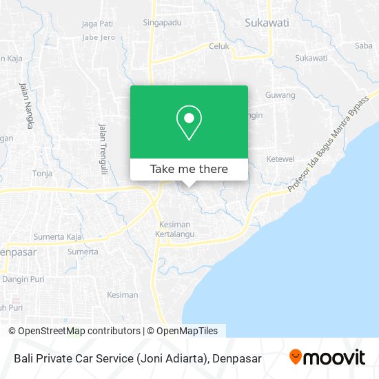 Bali Private Car Service (Joni Adiarta) map