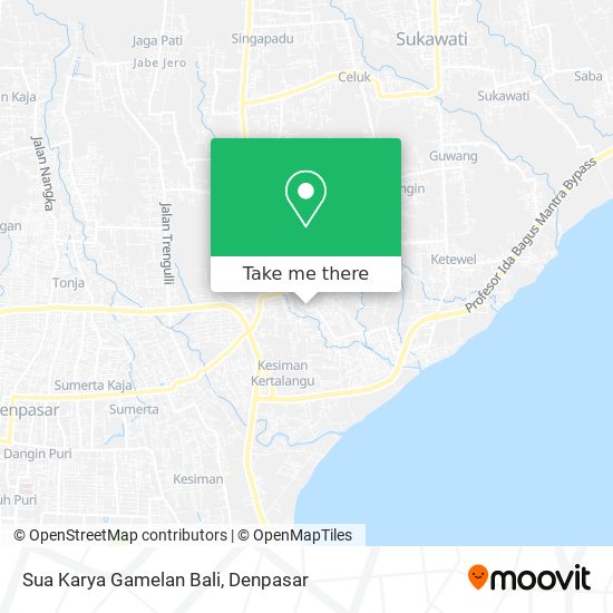 Sua Karya Gamelan Bali map