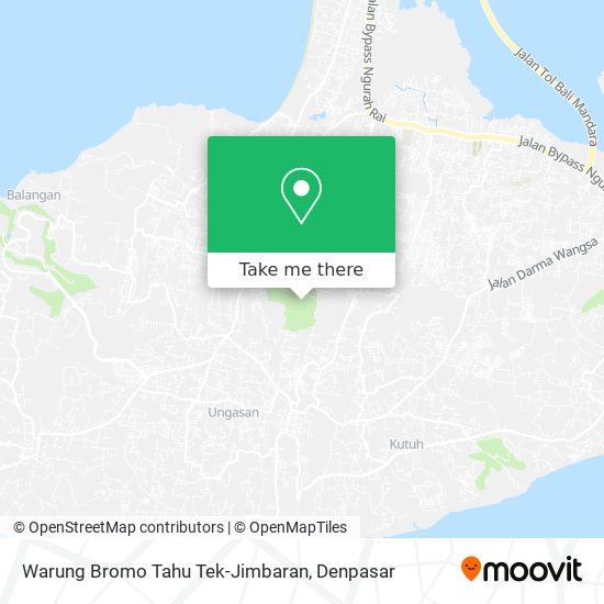 Warung Bromo Tahu Tek-Jimbaran map