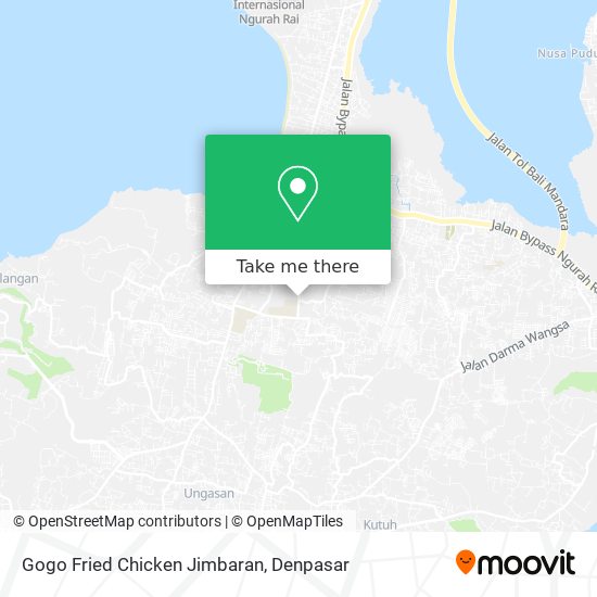 Gogo Fried Chicken Jimbaran map