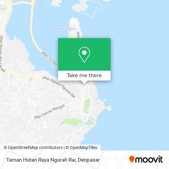 Taman Hutan Raya Ngurah Rai map