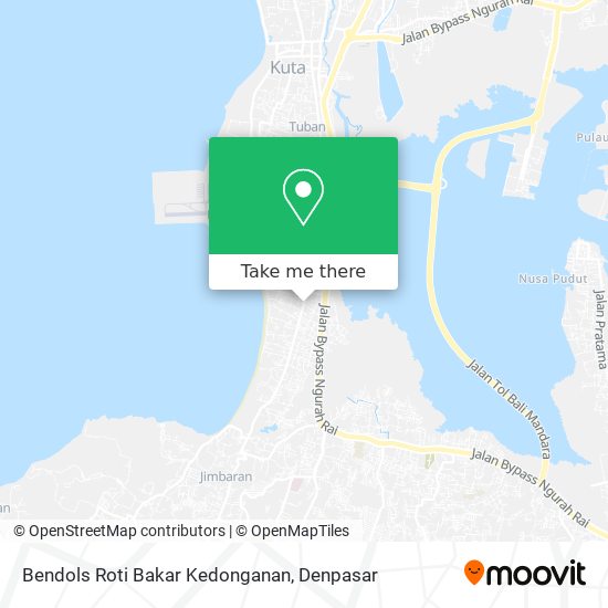 Bendols Roti Bakar Kedonganan map