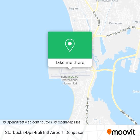 Starbucks-Dps-Bali Intl Airport map