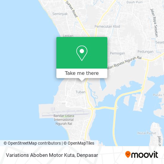 Variations Aboben Motor Kuta map
