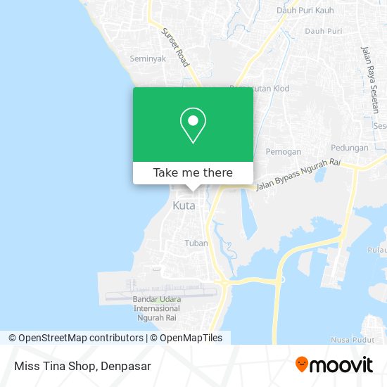 Miss Tina Shop map