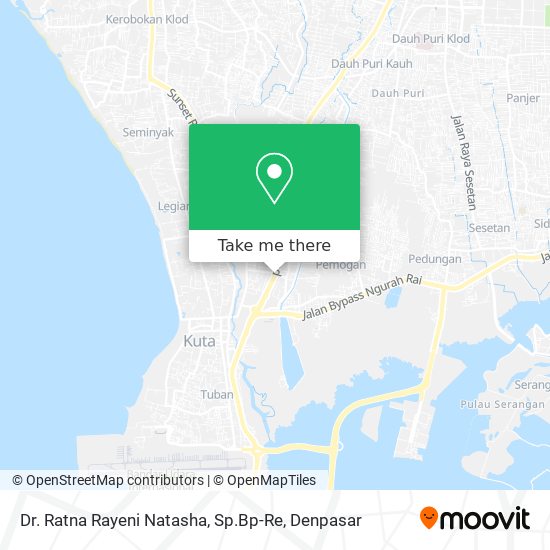 Dr. Ratna Rayeni Natasha, Sp.Bp-Re map