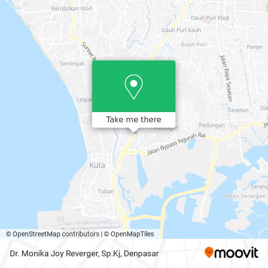 Dr. Monika Joy Reverger, Sp.Kj map