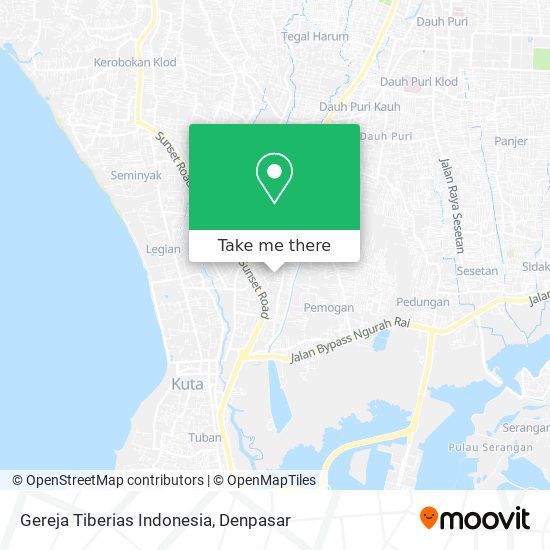 Gereja Tiberias Indonesia map