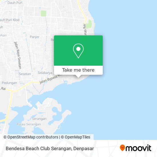 Bendesa Beach Club Serangan map