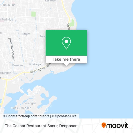 The Caesar Restaurant-Sanur map