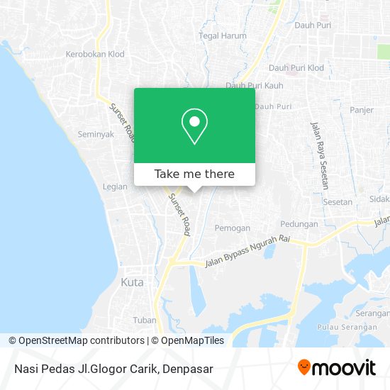 Nasi Pedas Jl.Glogor Carik map