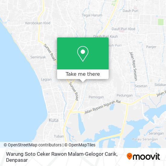 Warung Soto Ceker Rawon Malam-Gelogor Carik map