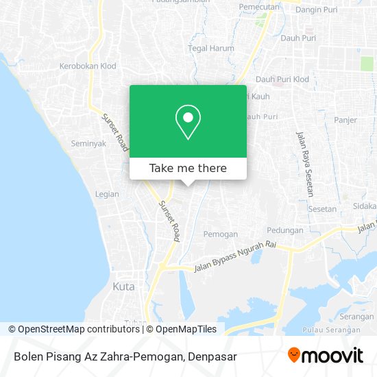 Bolen Pisang Az Zahra-Pemogan map