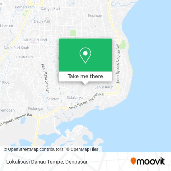 Lokalisasi Danau Tempe map