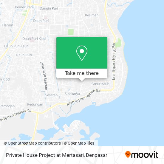 Private House Project at Mertasari map