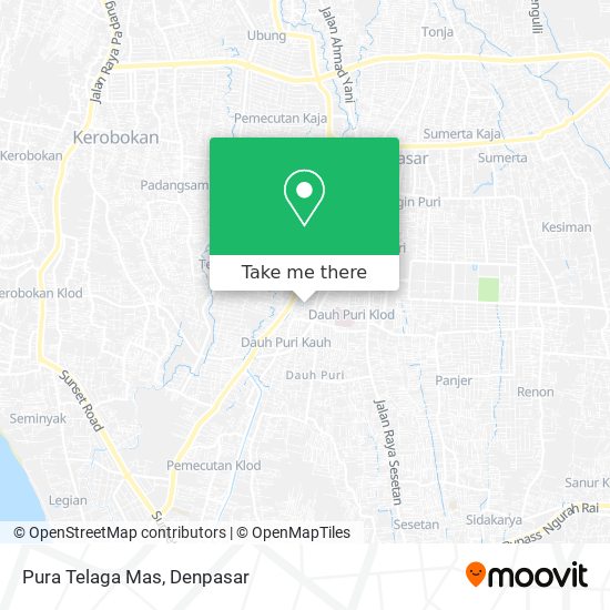 Pura Telaga Mas map