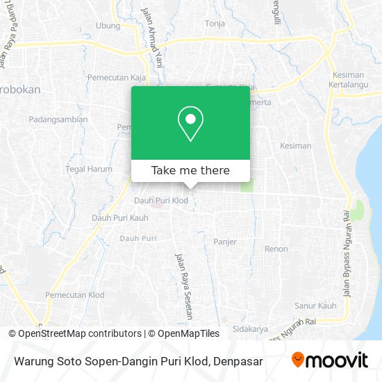 Warung Soto Sopen-Dangin Puri Klod map