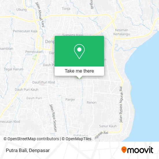 Putra Bali map