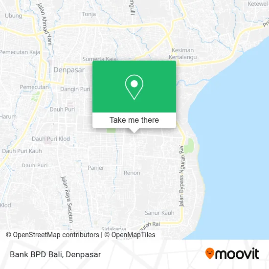 Bank BPD Bali map