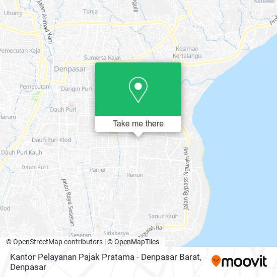 Kantor Pelayanan Pajak Pratama - Denpasar Barat map