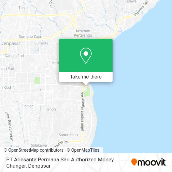 PT Ariesanta Permana Sari Authorized Money Changer map