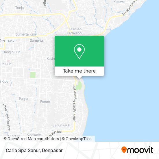 Carla Spa Sanur map