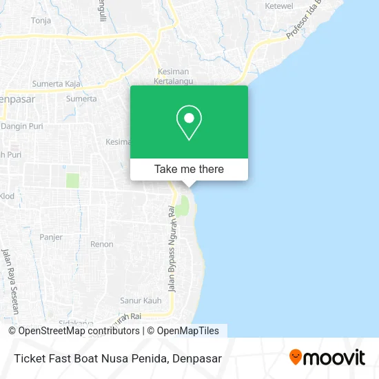 Ticket Fast Boat Nusa Penida map