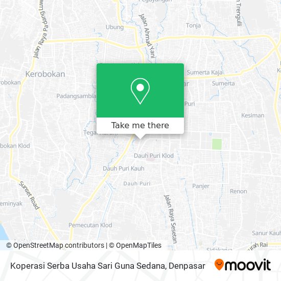 Koperasi Serba Usaha Sari Guna Sedana map