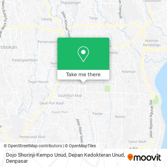 Dojo Shorinji-Kempo Unud, Depan Kedokteran Unud map