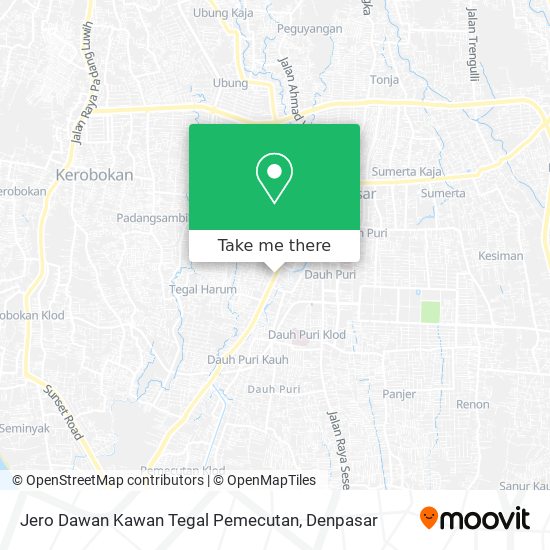 Jero Dawan Kawan Tegal Pemecutan map