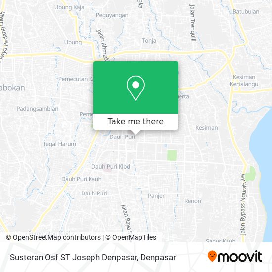 Susteran Osf ST Joseph Denpasar map