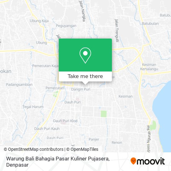 Warung Bali Bahagia Pasar Kuliner Pujasera map