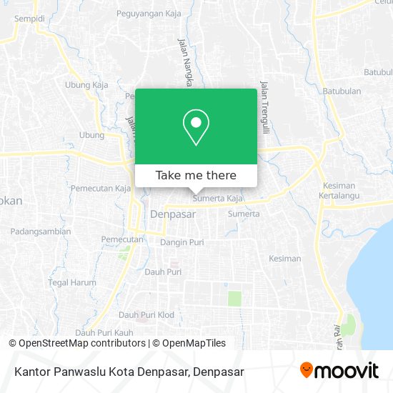 Kantor Panwaslu Kota Denpasar map