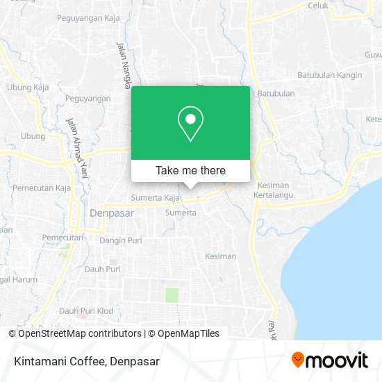 Kintamani Coffee map