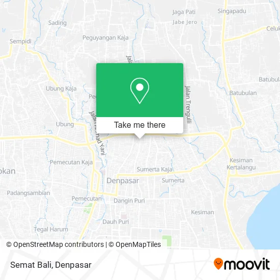 Semat Bali map